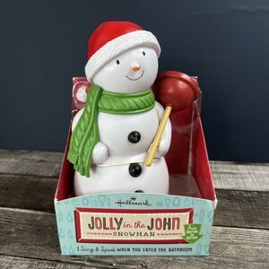 Hallmark Jolly in the John Christmas Snowman Talking Singing NIP